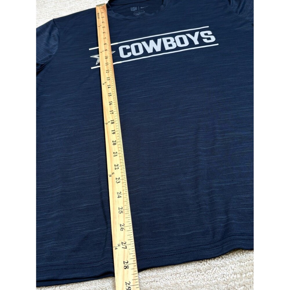 Cowboys Nike Dri-Fit Graphic Tee Mens Size Large Navy Short Sleeve Crewneck - Picture 6 of 7